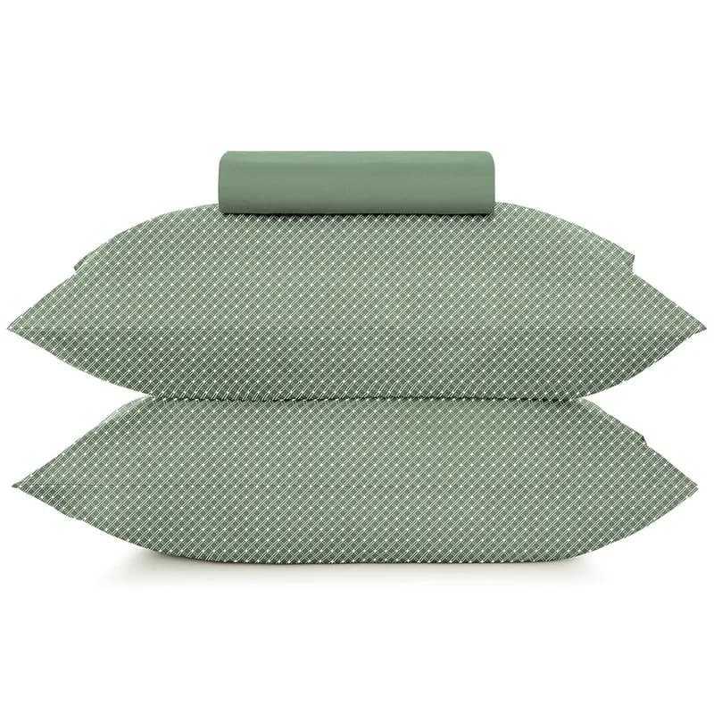 1,38M X 1,88M X 28CM-JOGO CAMA SIMPLES 3PC TOQUE ACETINADO - SLIM ORGANIC