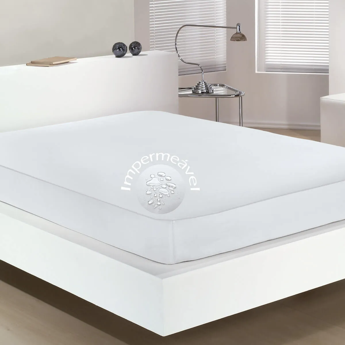 Protetor Colchao Solteiro Hidrorrepelente Fix Branco 1pc