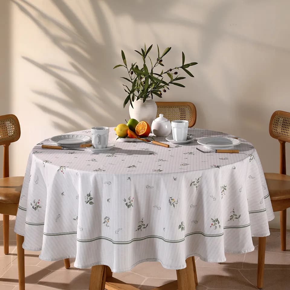 TOALHA DE MESA DOHLER CLEAN RENOVA ESTAMPADO DIGITAL 1,80M AMELIA D UNICA