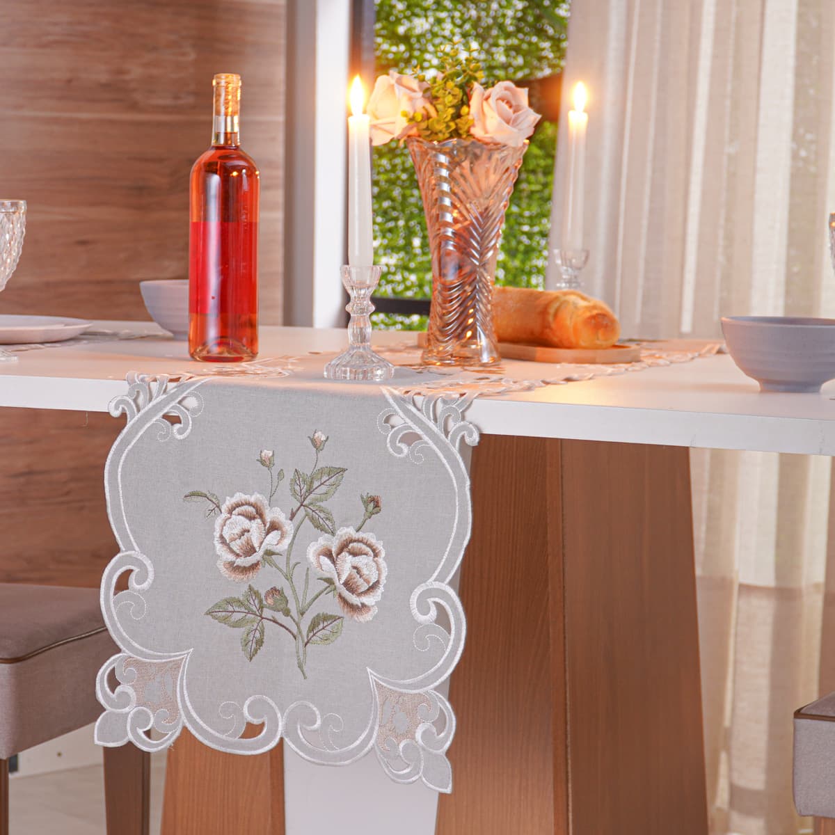 TRILHO DE MESA LACE PREMIUM TESSI 45cm x 2,20m CELINE
